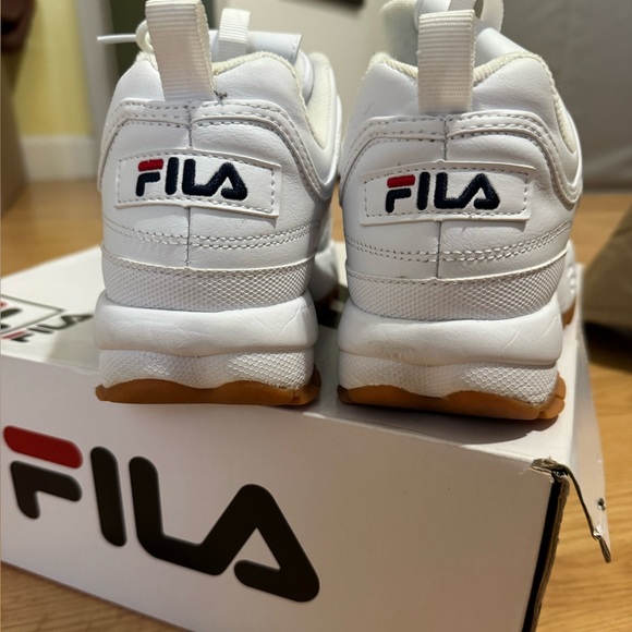 Fila Women’s White and Gum Sneakers - Picture 7 of 9